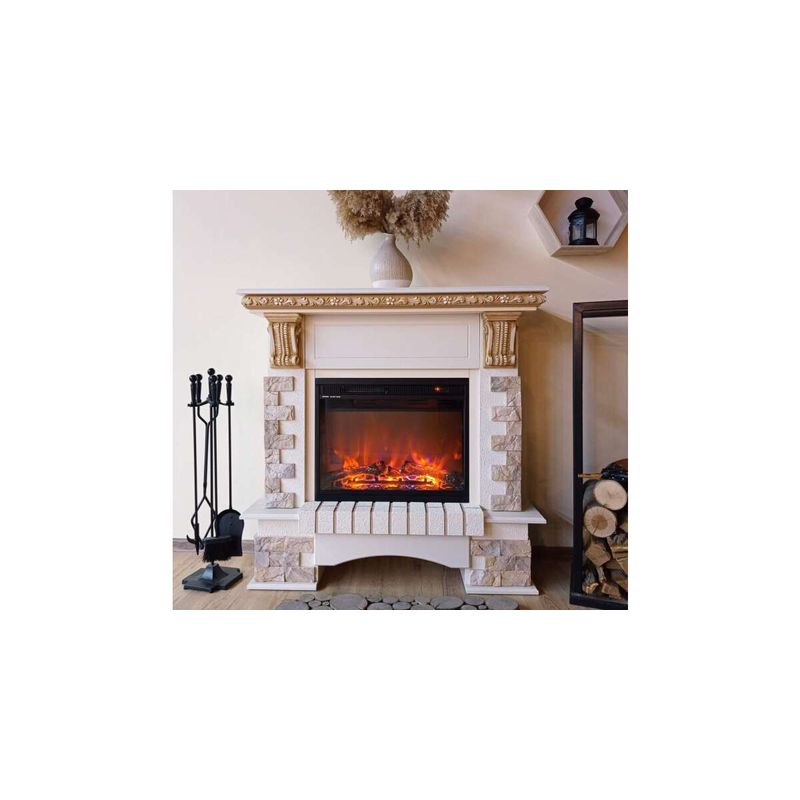 Casa si Gradina - Termice - Sobe, Seminee si accesorii - Seminee - Semineu electric Topaz & Lorance color, Art Flame, 1090x1100x330 mm, 1500W - Infinity.ro