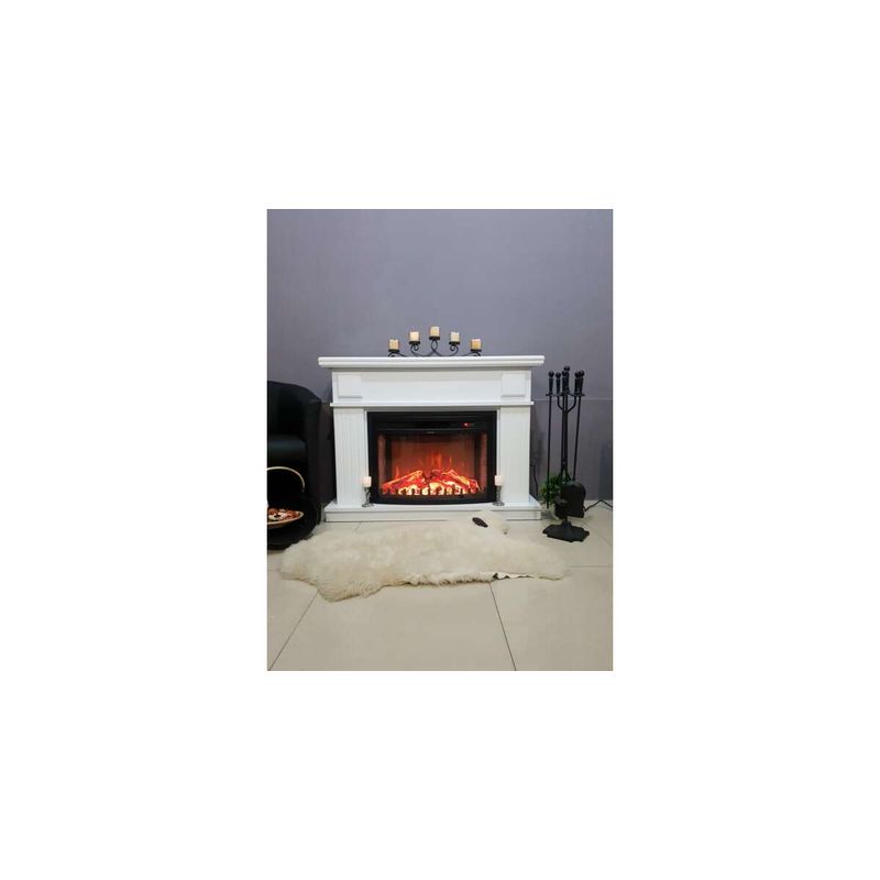 Casa si Gradina - Termice - Sobe, Seminee si accesorii - Seminee - Semineu electric Marina maxi alb & Zakynthos, Art Flame, 900x1165x300 mm, 1500W - Infinity.ro