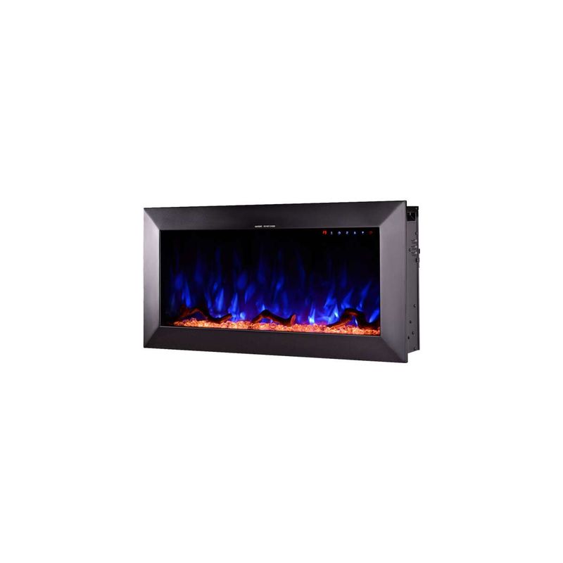 Casa si Gradina - Termice - Sobe, Seminee si accesorii - Seminee - Semineu electric de perete-incorporabil Racy 36, 454x914x185 mm, 1500W - Infinity.ro