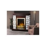 Casa si Gradina - Termice - Sobe, Seminee si accesorii - Seminee - Semineu electric Nazary mini nuc & Galileo gold, Art Flame, 874x1080x245 mm, 2000W - Infinity.ro