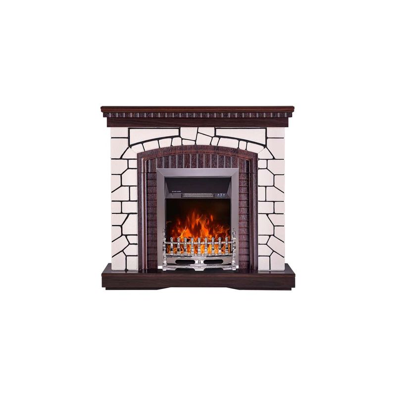 Casa si Gradina - Termice - Sobe, Seminee si accesorii - Seminee - Semineu electric Natali & Galileo silver, Art Flame, 1058x1100x300 mm, 2000W - Infinity.ro