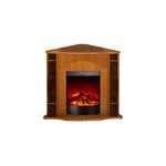 Casa si Gradina - Termice - Sobe, Seminee si accesorii - Seminee - Semineu electric Clasic colț nuc & Corsica, Art Flame, 883x950x475 mm, 1500W - Infinity.ro