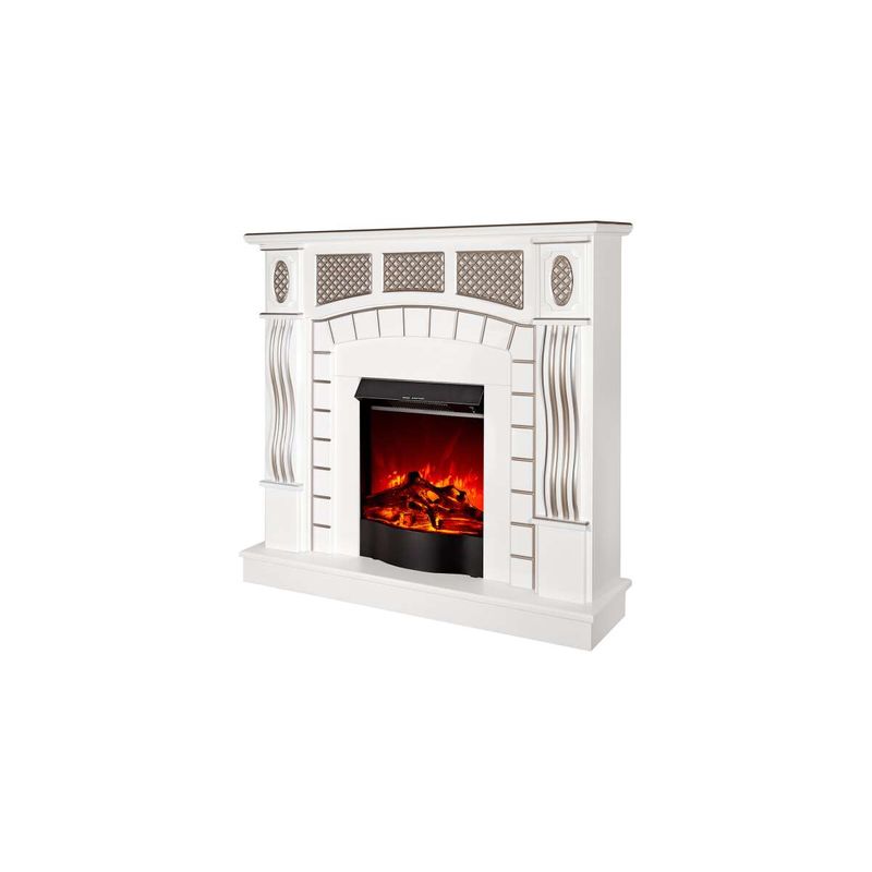 Casa si Gradina - Termice - Sobe, Seminee si accesorii - Seminee - Semineu electric Amsterdam alb & Corsica, Art Flame, 1120x1150x300 mm, 1500W - Infinity.ro