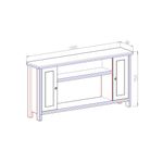 Casa si Gradina - Termice - Sobe, Seminee si accesorii - Seminee - Semineu electric Mozart alb & Tasmania, Art Flame, 750x1500x300 mm, 1500W - Infinity.ro