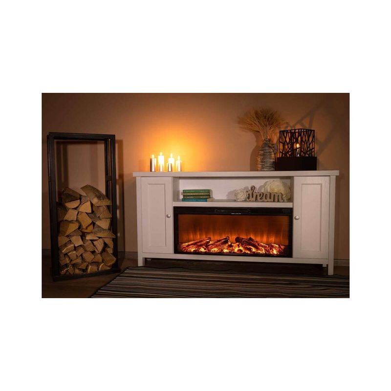 Casa si Gradina - Termice - Sobe, Seminee si accesorii - Seminee - Semineu electric Mozart alb & Tasmania, Art Flame, 750x1500x300 mm, 1500W - Infinity.ro