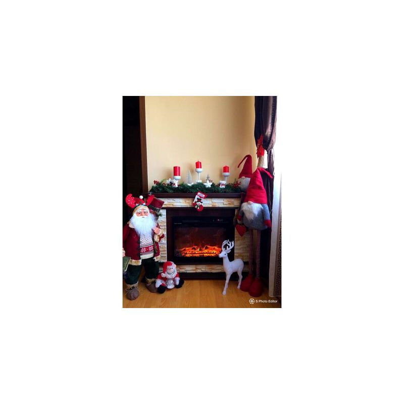 Casa si Gradina - Termice - Sobe, Seminee si accesorii - Seminee - Semineu electric Stone nuc & Lorance color, Art Flame, 880x1180x305 mm, 1500W - Infinity.ro