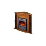 Casa si Gradina - Termice - Sobe, Seminee si accesorii - Seminee - Semineu electric Clasic colț nuc & Cristina, Art Flame, 883x950x475 mm, 2000W - Infinity.ro