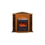 Casa si Gradina - Termice - Sobe, Seminee si accesorii - Seminee - Semineu electric Clasic colț nuc & Cristina, Art Flame, 883x950x475 mm, 2000W - Infinity.ro