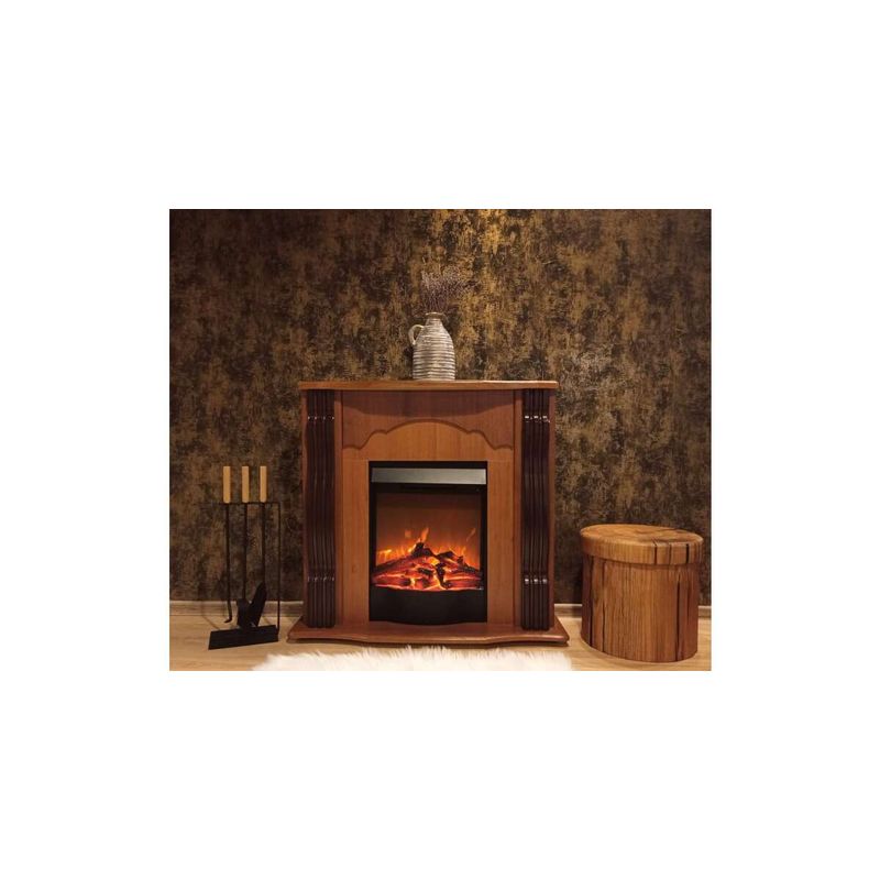 Casa si Gradina - Termice - Sobe, Seminee si accesorii - Seminee - Semineu electric Clasic nuc & Corsica, Art Flame, 883x950x300 mm, 1500W - Infinity.ro