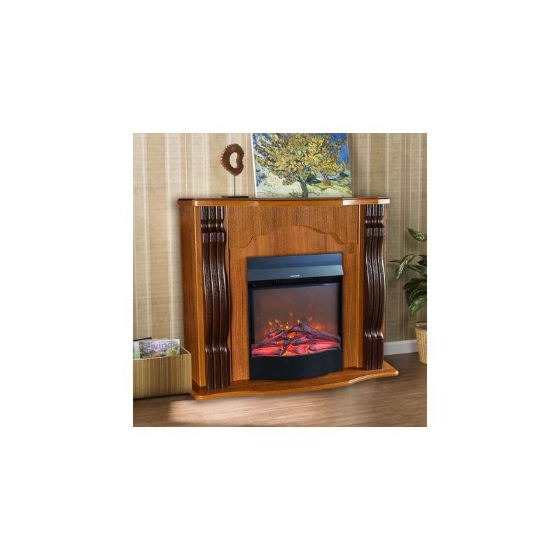 Casa si Gradina - Termice - Sobe, Seminee si accesorii - Seminee - Semineu electric Clasic nuc & Corsica, Art Flame, 883x950x300 mm, 1500W - Infinity.ro