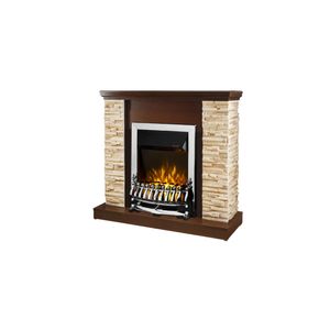 Semineu electric Rock nuc & Galileo silver, Art Flame, 903x980x300 mm, 2000W