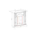 Casa si Gradina - Termice - Sobe, Seminee si accesorii - Seminee - Semineu electric Clasic colț nuc & Cristina, Art Flame, 883x950x475 mm, 2000W - Infinity.ro