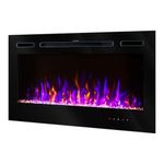 Casa si Gradina - Termice - Sobe, Seminee si accesorii - Seminee - Semineu electric de perete-incorporabil Adeli, 544x915x140 mm, 1500W - Infinity.ro