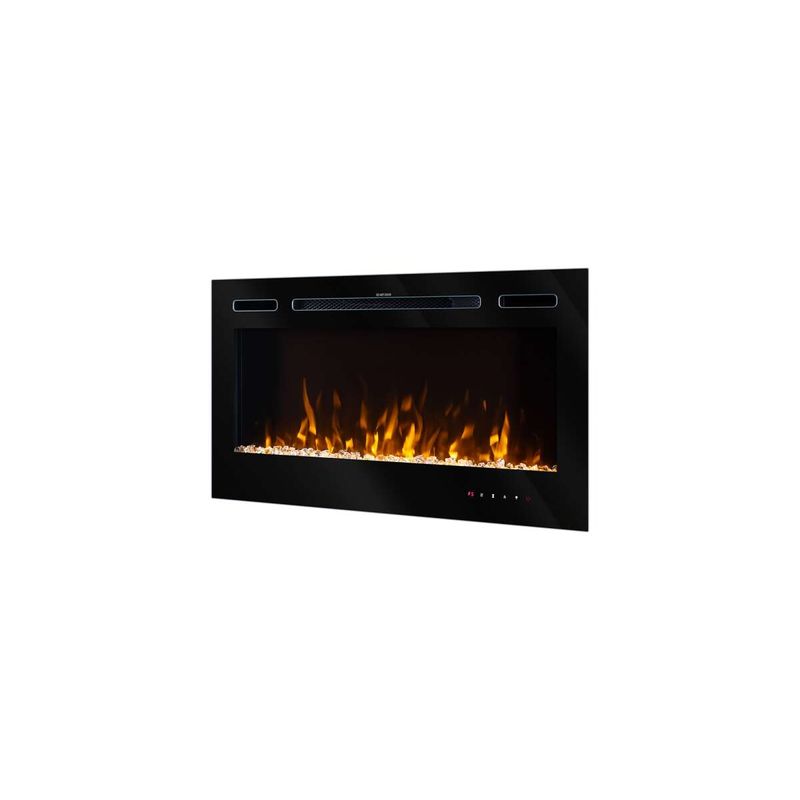 Casa si Gradina - Termice - Sobe, Seminee si accesorii - Seminee - Semineu electric de perete-incorporabil Adeli, 544x915x140 mm, 1500W - Infinity.ro