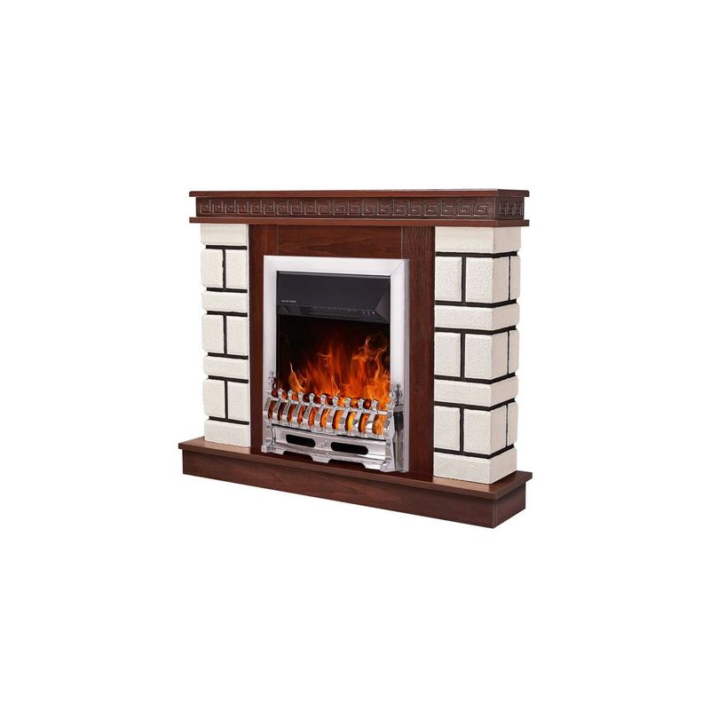 Casa si Gradina - Termice - Sobe, Seminee si accesorii - Seminee - Semineu electric Nazary mini nuc & Galileo silver, Art Flame, 874x1080x245 mm, 2000W - Infinity.ro