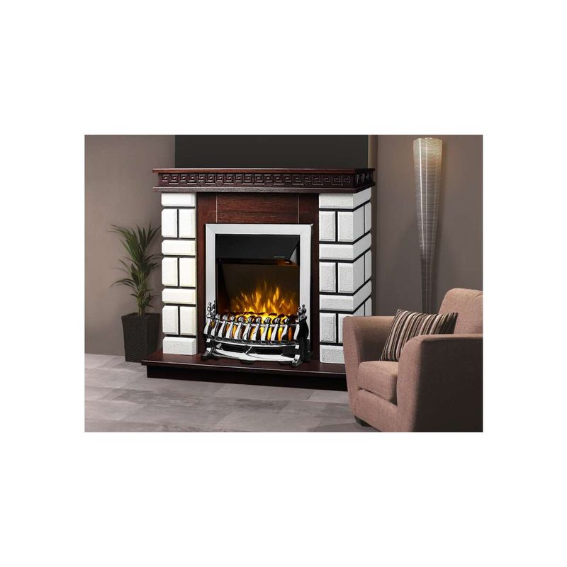 Casa si Gradina - Termice - Sobe, Seminee si accesorii - Seminee - Semineu electric Nazary mini nuc & Galileo silver, Art Flame, 874x1080x245 mm, 2000W - Infinity.ro