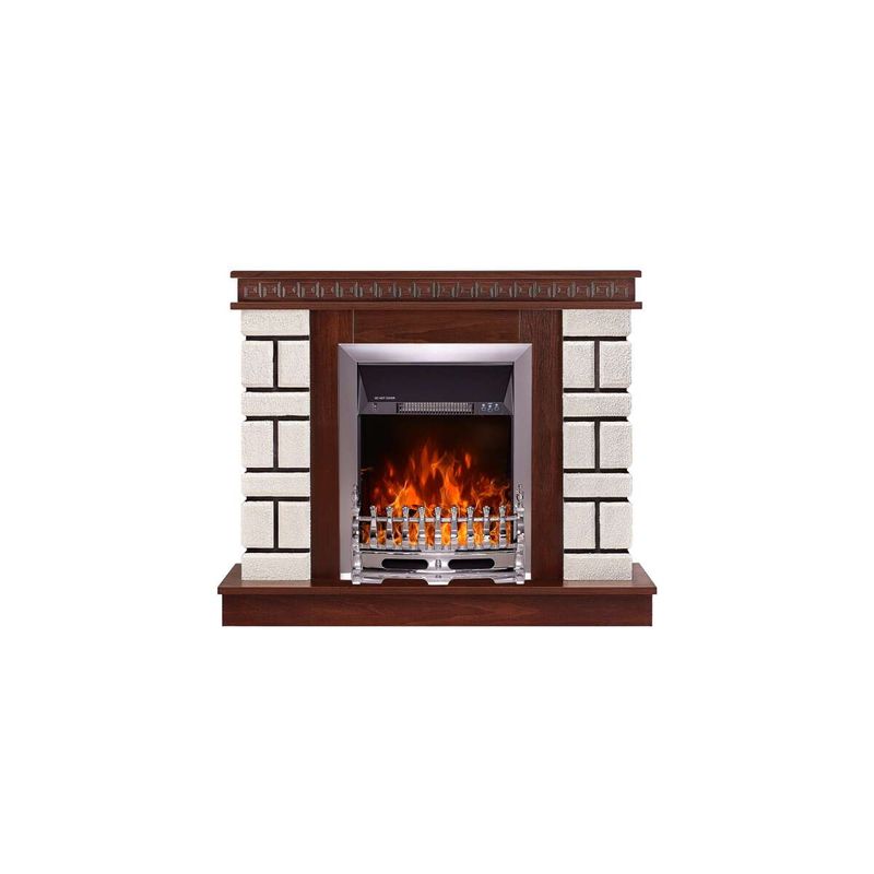 Casa si Gradina - Termice - Sobe, Seminee si accesorii - Seminee - Semineu electric Nazary mini nuc & Galileo silver, Art Flame, 874x1080x245 mm, 2000W - Infinity.ro