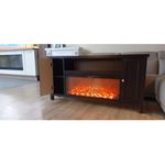 Casa si Gradina - Termice - Sobe, Seminee si accesorii - Seminee - Semineu electric Mozart Maro inchis & Tasmania, Art Flame, 750x1500x300 mm, 1500W - Infinity.ro