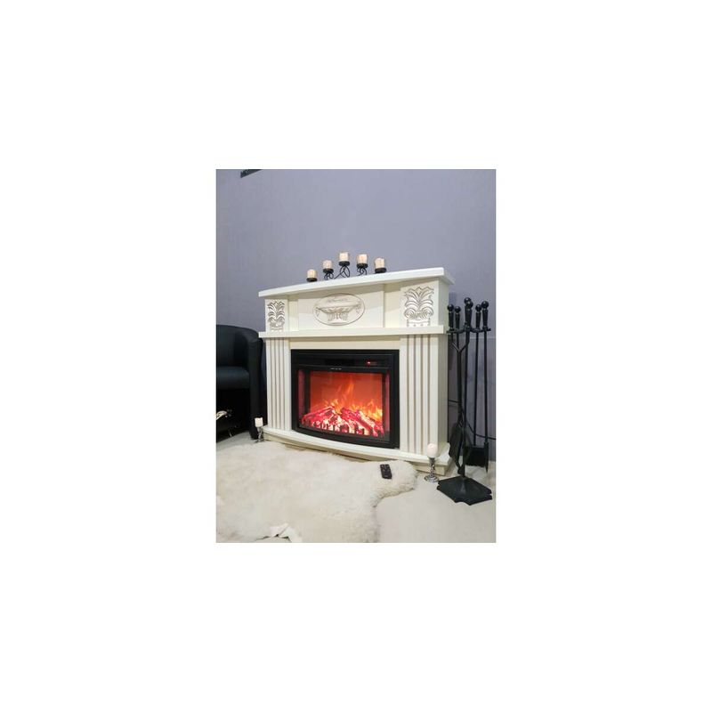 Casa si Gradina - Termice - Sobe, Seminee si accesorii - Seminee - Semineu electric Roma mini vanilie & Zakynthos, Art Flame, 974x1200x318 mm, 1500W - Infinity.ro