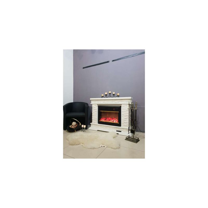 Casa si Gradina - Termice - Sobe, Seminee si accesorii - Seminee - Semineu electric Stone alb & Mars, Art Flame, 880x1180x305 mm, 1500W - Infinity.ro