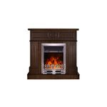 Casa si Gradina - Termice - Sobe, Seminee si accesorii - Seminee - Semineu electric Ambasador Maro inchis & Galileo silver, Art Flame, 1000x1048x300 mm, 2000W - Infinity.ro