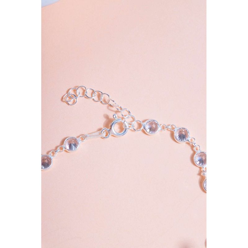 Fashion, accesorii si bijuterii - Femei - Bijuterii femei - Bratari femei - Bratara, Heliophilia, argint 925, zirconiu, albastru marin, unisex, marime universala - Infinity.ro