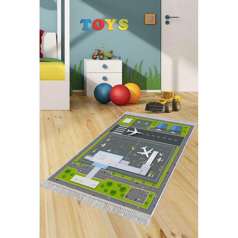 Casa si Gradina - Textile si covoare - Covoare - Covoare copii - Covor de hol, Conceptum Hypnose, catifea, multicolor, 80x150 cm, antiderapant, 595HFT1978 - Infinity.ro