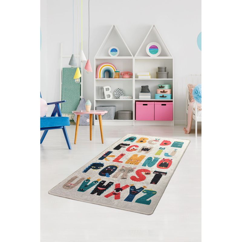 Casa si Gradina - Textile si covoare - Covoare - Covoare copii - Covor copii, Conceptum Hypnose, multicolor, 140x190 cm, 100% poliester, antiderapant, lavabil la masina, 876CHL1170 - Infinity.ro