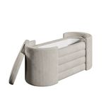 Casa si Gradina - Mobilier - Canapele si coltare - Banchete - Banca tapitata, Atelier Del Sofa, crem, 105x42x42 cm, spuma 28 dns - Infinity.ro