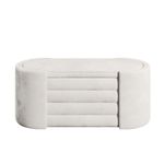 Casa si Gradina - Mobilier - Canapele si coltare - Banchete - Banca tapitata, Atelier Del Sofa, crem, 105x42x42 cm, spuma 28 dns - Infinity.ro