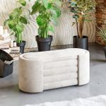Casa si Gradina - Mobilier - Canapele si coltare - Banchete - Banca tapitata, Atelier Del Sofa, crem, 105x42x42 cm, spuma 28 dns - Infinity.ro