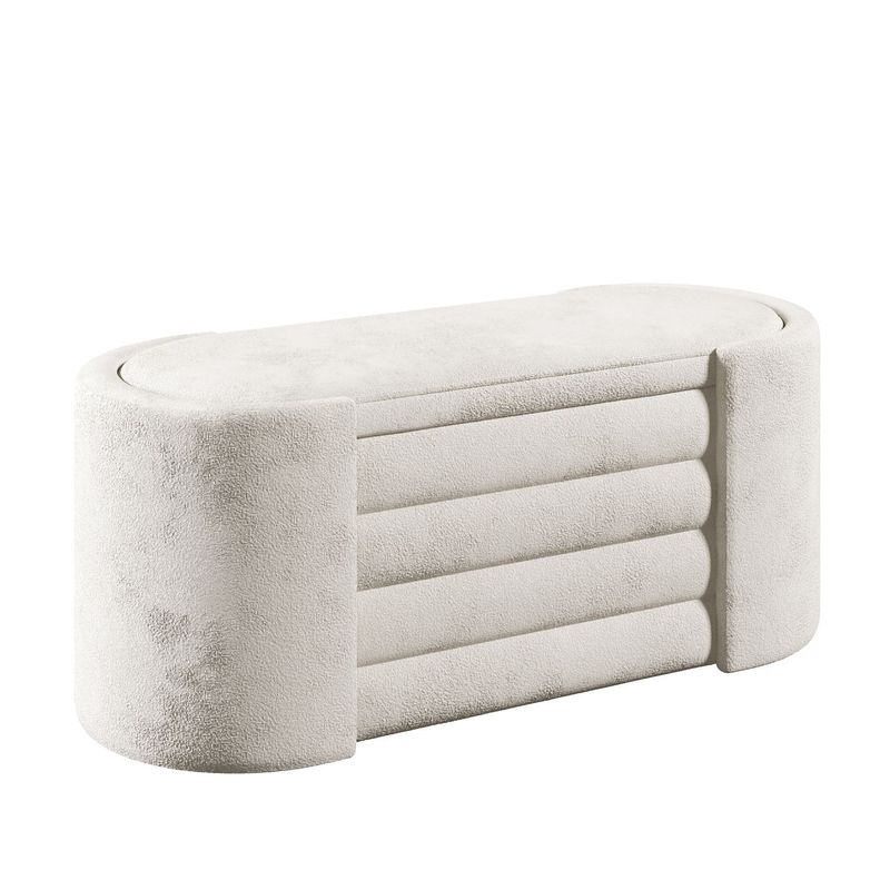 Casa si Gradina - Mobilier - Canapele si coltare - Banchete - Banca tapitata, Atelier Del Sofa, crem, 105x42x42 cm, spuma 28 dns - Infinity.ro