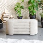 Casa si Gradina - Mobilier - Canapele si coltare - Banchete - Banca tapitata, Atelier Del Sofa, crem, 105x42x42 cm, spuma 28 dns - Infinity.ro