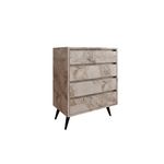 Casa si Gradina - Mobilier - Comode si corpuri - Comode - Comoda, Hanah Home, panou aglomerat melaminat, marmura ephesus, 70x40x86 cm - Infinity.ro