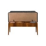 Casa si Gradina - Mobilier - Canapele si coltare - Banchete - Banca, Hanah Home, pal melaminat, nuc si antracit, 110x40x85 cm - Infinity.ro