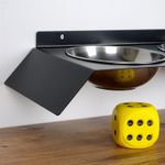 Petshop - Accesorii petshop - Castroane si adapatori - Bol pentru hrana animale, Hanah Home, metal, negru, 50x20x6 cm - Infinity.ro