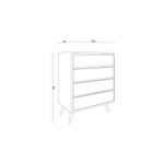 Casa si Gradina - Mobilier - Comode si corpuri - Comode - Comoda, Hanah Home, panou aglomerat melaminat, marmura ephesus, 70x40x86 cm - Infinity.ro