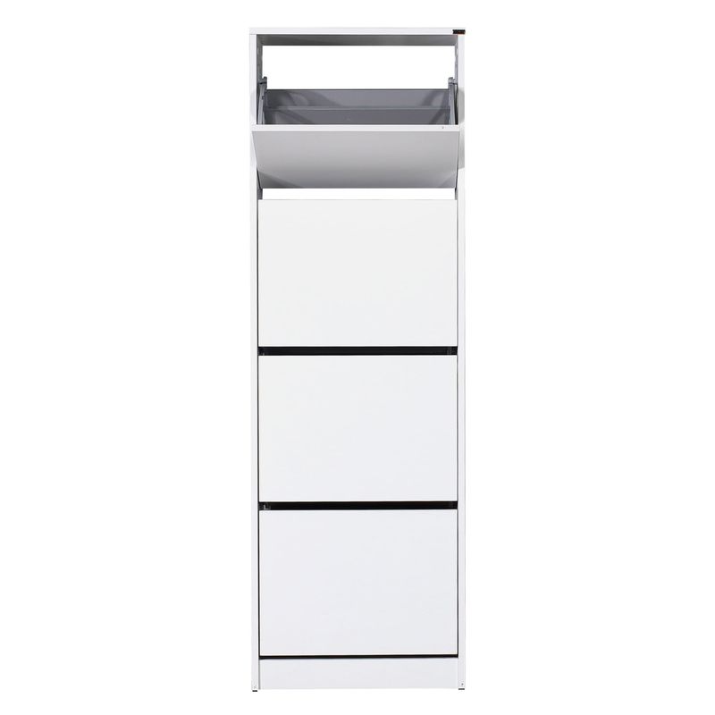 Casa si Gradina - Mobilier - Organizare si depozitare - Organizator incaltaminte - Dulap pentru pantofi, Hanah Home, pal melaminat, alb, 51x26x157 cm - Infinity.ro
