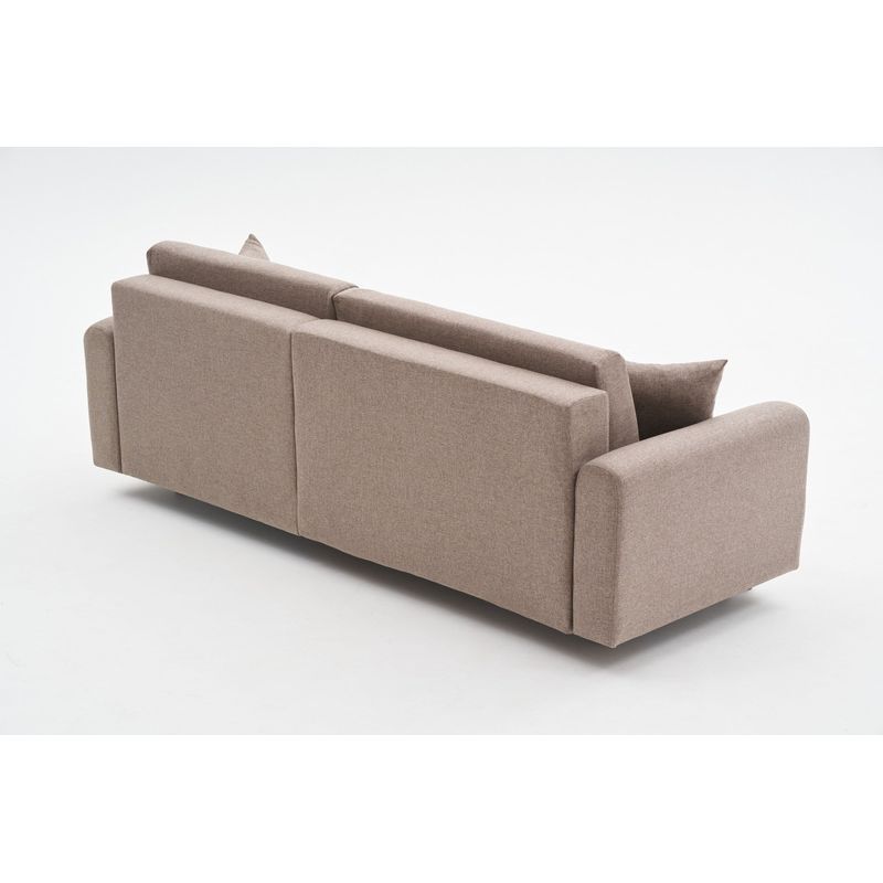 Casa si Gradina - Mobilier - Canapele si coltare - Coltare - Coltar extensibil, Atelier Del Sofa, 100% poliester, maro, 246x160x85 cm, 825BLC2940 - Infinity.ro