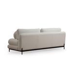 Casa si Gradina - Mobilier - Canapele si coltare - Canapele - Canapea 3 locuri, Hanah Home, lemn fag si pal, alb, 230x85x92 cm - Infinity.ro