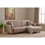 Casa si Gradina - Mobilier - Canapele si coltare - Coltare - Coltar extensibil, Atelier Del Sofa, 100% poliester, maro, 246x160x85 cm, 825BLC2940 - Infinity.ro
