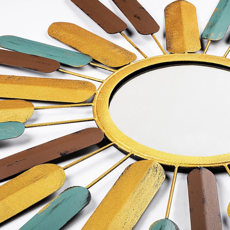 Casa si Gradina - Decoratiuni - Oglinzi - Oglinda decorativa, Wallxpert, metal, multicolor, 75x75x4 cm, 930DYU1513 - Infinity.ro