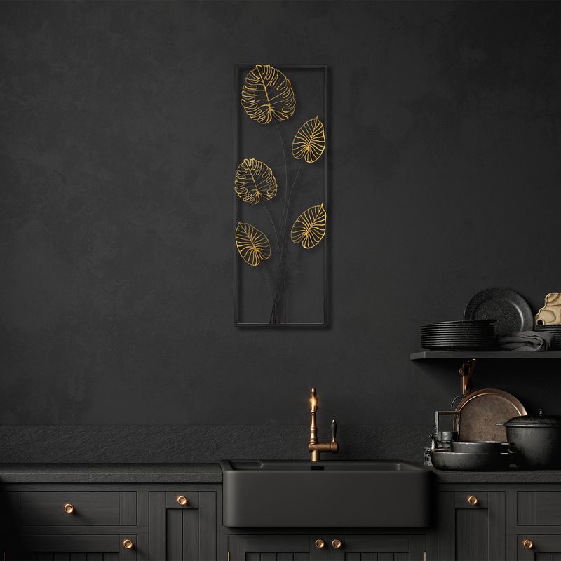 Casa si Gradina - Decoratiuni - Decoratiuni perete - Accesoriu decorativ de perete, Wallxpert, metal, multicolor, 32x90 cm, 891TNL2313 - Infinity.ro