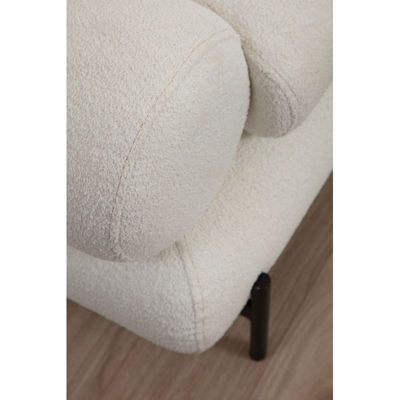Casa si Gradina - Mobilier - Canapele si coltare - Canapele - Canapea 3 locuri, Hanah Home, lemn fag si pal, alb, 230x85x92 cm - Infinity.ro