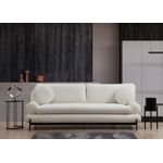 Casa si Gradina - Mobilier - Canapele si coltare - Canapele - Canapea 3 locuri, Hanah Home, lemn fag si pal, alb, 230x85x92 cm - Infinity.ro