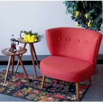 Casa si Gradina - Mobilier - Scaune si fotolii - Fotolii - Fotoliu cu aripi, Atelier Del Sofa, lemn masiv, rosu tigla, 80x77x72 cm - Infinity.ro