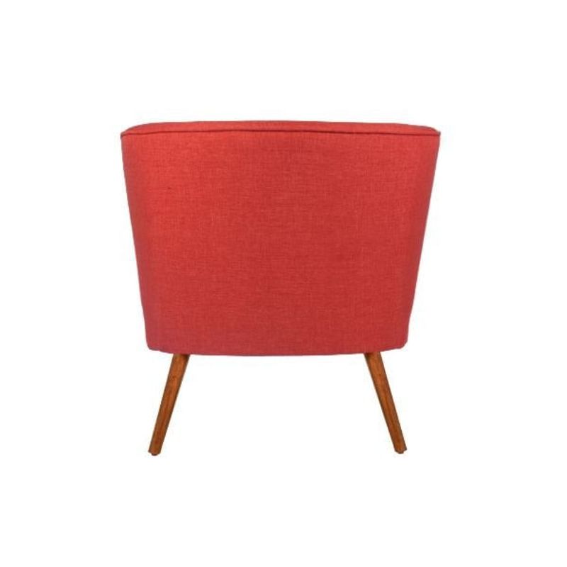 Casa si Gradina - Mobilier - Scaune si fotolii - Fotolii - Fotoliu cu aripi, Atelier Del Sofa, lemn masiv, rosu tigla, 80x77x72 cm - Infinity.ro