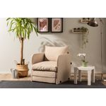 Casa si Gradina - Mobilier - Canapele si coltare - Canapele - Canapea extensibila, Atelier Del Sofa, metal, textil, bej, 68x70x66 cm - Infinity.ro