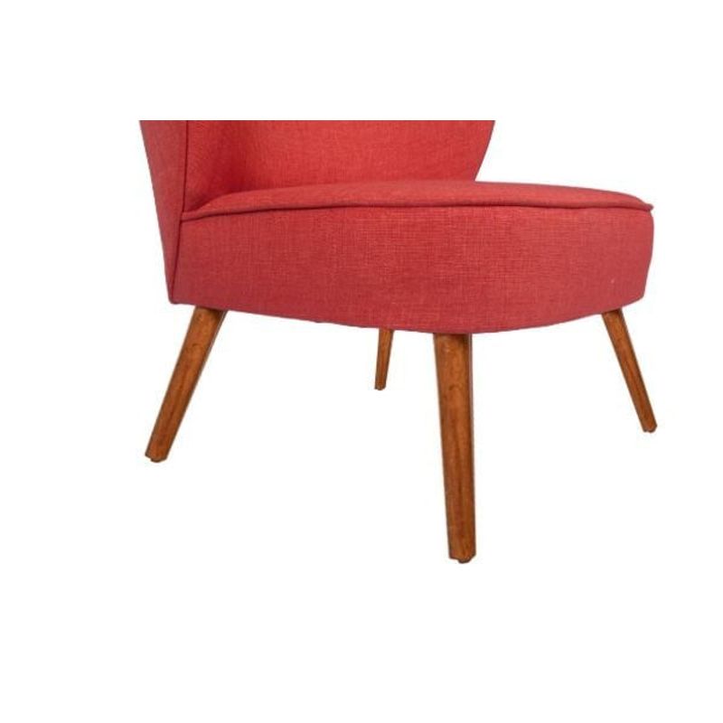 Casa si Gradina - Mobilier - Scaune si fotolii - Fotolii - Fotoliu cu aripi, Atelier Del Sofa, lemn masiv, rosu tigla, 80x77x72 cm - Infinity.ro