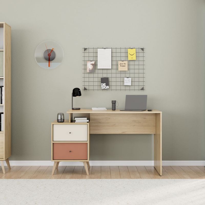 Casa si Gradina - Mobilier - Mese si birouri - Birouri - Birou, Hanah Home, pal melaminat, multicolor, 110x44x75 cm - Infinity.ro